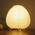 thumbnail image 4 of Lámpara de mesa plegable japonesa con forma de bola, lámpara de noche, lámpara decorativa for dormitorio y sala de estar., 4 of 6