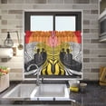 thumbnail image 4 of Yayeee Kitchen Curtains Tier Pair Light Filtering 27"x24" Rod Pocket Short Cafe Window Panel, Abstract Boat, 4 of 7