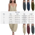 akafmk Casual Jumpsuits for Women Adjustable Spaghetti Strap Front ...