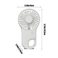 thumbnail image 3 of Carabiner Clip Mini Fan, 800mAh Rechargeable Outdoor Fan, Portable Hiking Cooling Device, Ultra-Compact Pocket Fan, USB-Powered Handheld Air Circulator, Durable Camping/Climbing Personal Fan, 3 of 6