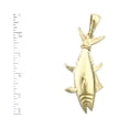 thumbnail image 2 of 14K Gold 3D Tuna with Rope Wrapped Fin Pendant, 2 of 5