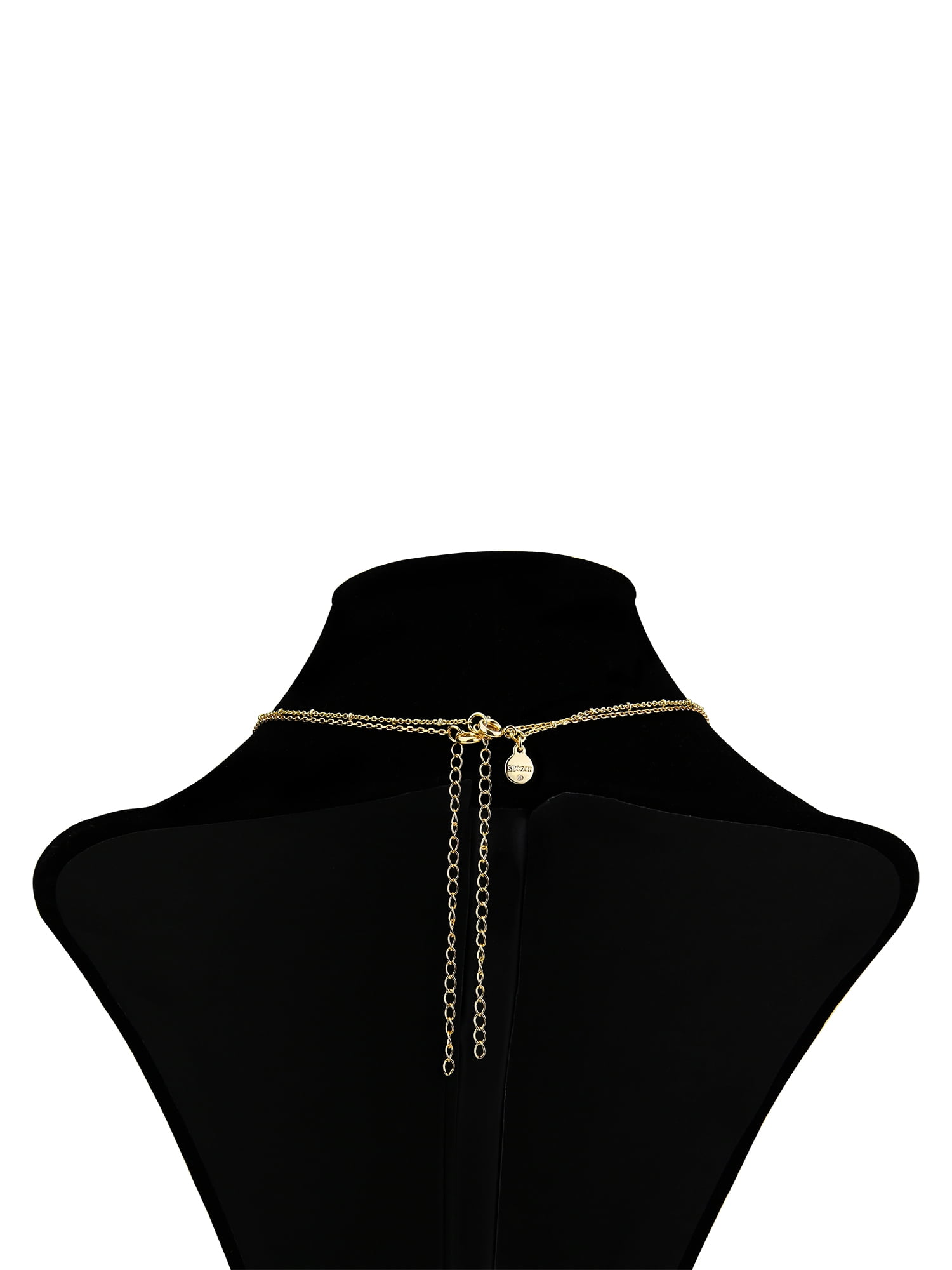 Believe by Brilliance Crystal and Cubic Zirconia Heart Shaker Necklaces in 14KT Gold Flash Plated