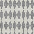 thumbnail image 3 of HomeRoots 650060 8 x 10 ft. Gray & Ivory Diamond Washable Machine Made Rectangle Area Rug with UV Protection, 3 of 9