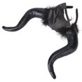 thumbnail image 1 of Diadema de cuernos negros, decoración de diadema de cuernos de Halloween, diadema de cuernos de Cosplay, diadema de cuernos de Halloween, claridad notable, 1 of 12