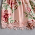 thumbnail image 2 of Xmyrz Womens Pajama Sets Floral Print Relaxed 4Pc Silk Nightdress Robe Softable Breathable Sleepwear Outfit Pj Clothes Sets, 2 of 4