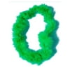 Set of 12 Hawaiian Green Fluffy Boa Lei St Patricks Day Costume Necklaces