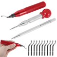 thumbnail image 2 of 13Pcs Deburring Tool Kit Hand-held Sharp Deburring Cutters Precision Edge Burr Remove Tool with 10 Pcs High Speed Steel Blades Scribing Pen for 3D Printing Resin Art Metal Work, 2 of 11