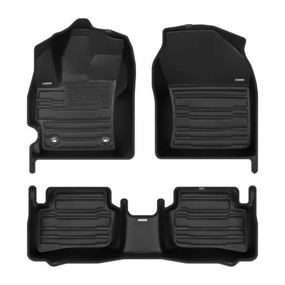 TuxMat - for Toyota GR Corolla 2023-2026 Models - Custom Car Mats - Maximum Coverage, All Weather, Laser Measured - This Full Set Includes 1st and 2nd Rows