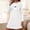 White, variant on Ynynloco Women's Halloween Nightgown Sleepwear Short Sleeves Shirt Casual Print Sleepdress Crew Neck Loose Loungewear Nightgown