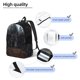 thumbnail image 3 of Disketp Gloomy Mansion Forest Scene print Canvas Backpack Lightweight Travel Daypack Student Rucksack Laptop Backpack-Small, 3 of 5