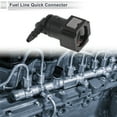 thumbnail image 3 of Conector rápido de línea de combustible de 1/8" para manguera ID para conector macho de 5/16" SAE hembra a barbado adaptador rápido de 90 grados accesorios de sellado plástico negro gris 2 piezas, 3 of 6