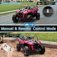 thumbnail image 4 of ThunderBolt 24V 2 Seater Ride on Car UTV for Kids, Electric Powered UTV with Remote Control, 4WD&4 Wheel Suspensions,Extra-Wide 20.47in Seat Ride on Toys for Boys Girls, LED Lights,Bluetooth, 4 of 26