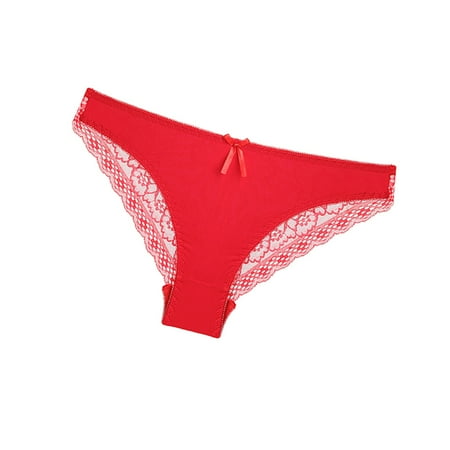 

Women s Cotton Bikini Brief Underwear New Hot Panties For Women Lace Sexy Patchwork Low Waist Thong In Solid Color【Multipacks】