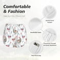 thumbnail image 4 of Bixox Women's Funny Chicken pattern 2 in 1 Running Shorts - Lightweight Athletic Workout Gym Yoga Shorts Liner with Pockets - Large, 4 of 7