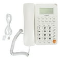 thumbnail image 2 of Desktop Telephone, Corded Phone 16 Bit HD Screen Skid   For The Elderly For Office For Hotel Black,White, 2 of 8