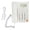 White, variant on Riousery Desktop Telephone Big Button Corded Landline Telephone 16 Bit HD Screen Wired Phone for Home Hotel Office, Commercial Quality Desktop Communication Device for Household, White