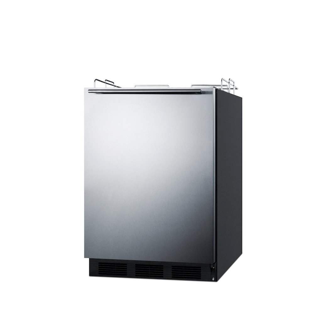 Built-in kegerator for use under ADA compliant counters; no tap kit included