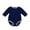 Navy, variant on Fesfesfes Fall Winter Neutral Baby Bodysuit Boys Girls Solid Color Long-sleeved Top Jumpsuit Romper Summer Saving Sale