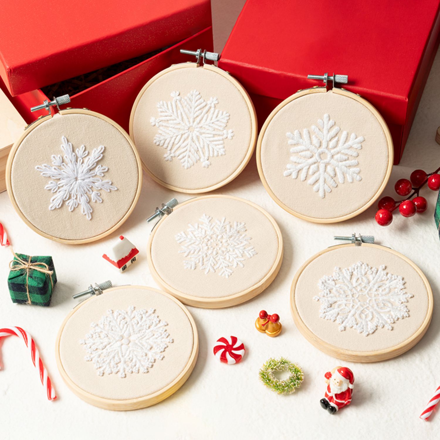 Laffact Making Your Own White Snowflakes Pettern Manual Kit for Beginners，