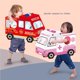thumbnail image 2 of Injueey Caja de cartón usable en forma de coche, kit de bricolaje para el hogar, montaje de cartón de tráfico simple, juego de juguetes, Kits de decoración para fiestas Tipo 2, 2 of 6