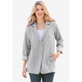 thumbnail image 5 of Woman Within Plus Size Knit Blazer Oversized Work & Casual, 5 of 6