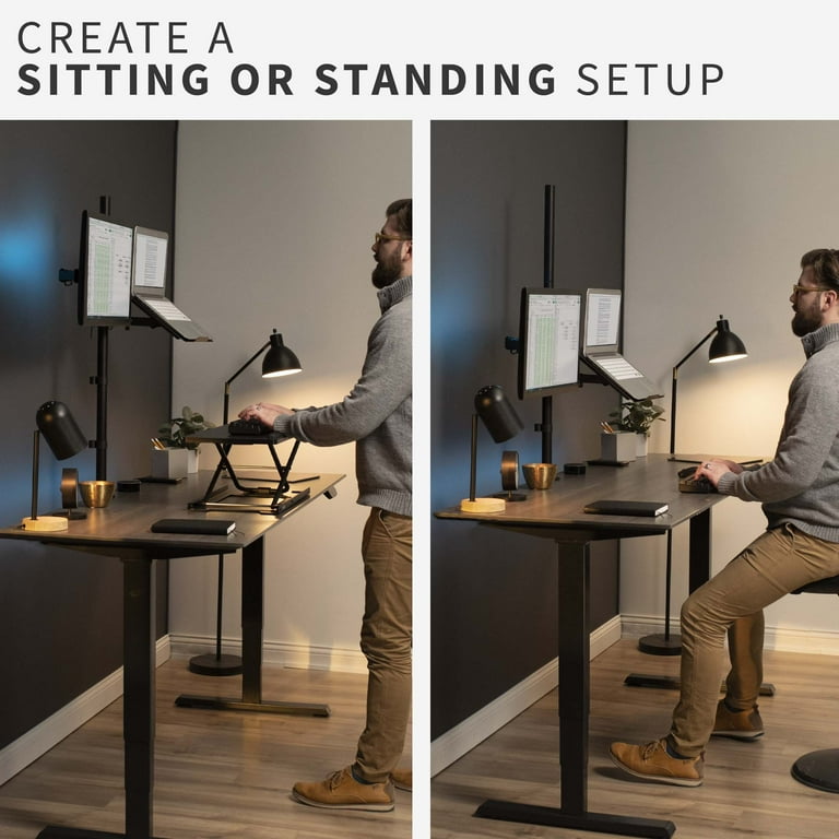 Extra Tall Single Monitor Arm Stand Desk Mount with 39.5 inch