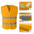 thumbnail image 4 of JGGSPWM Safety Vests Reflective Tank Construction Garden At Night Protective Yellow Reflective Neon Silver Strip High Visibility Work Vest Gold 均码, 4 of 9