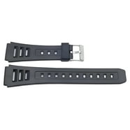 Cinturino Originale Casio In Resina Nera 17mm - Ricambio Per Modelli SDB E TRI-10W