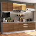 thumbnail image 3 of Cocina Integral Completa 280cm Genova Madesa 04 - Blanco/Marrón, 3 of 8