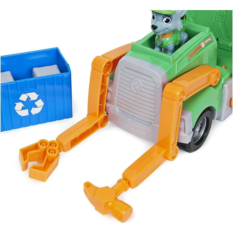 Paw Patrol, Rocky’s Reuse It Deluxe Truck with Collectible Toy Figure and 3 Tools, for Kids Aged 3 and Up