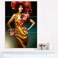 thumbnail image 1 of Design Art - Femme Sensuelle en Robe Jaune, 1 of 1