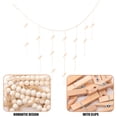 thumbnail image 2 of Wall Hanging Photo Display String Wooden Beads Garland Wall Photo Holder, 2 of 8
