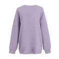 thumbnail image 5 of NMMUED Half Zip Pullover Women Oversized Sweatshirt for Women Pullover Sweatshirts for Women Quarter Zip Pullover Women Womens Sweatshirts No Hood, Purple S, 5 of 5