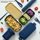 thumbnail image 3 of Bearachild Fiambrera Aislamiento de alimentos Contenedor de mantenimiento fresco Bento Doble capa ABS Cajas de horno microondas para pícnic al aire libre Mostrada Verde Bearachild HA067992-02, 3 of 6