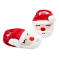 thumbnail image 4 of Baby Christmas Crib Shoes Soft Sole Anti-Slip Cartoon Slippers, 4 of 5