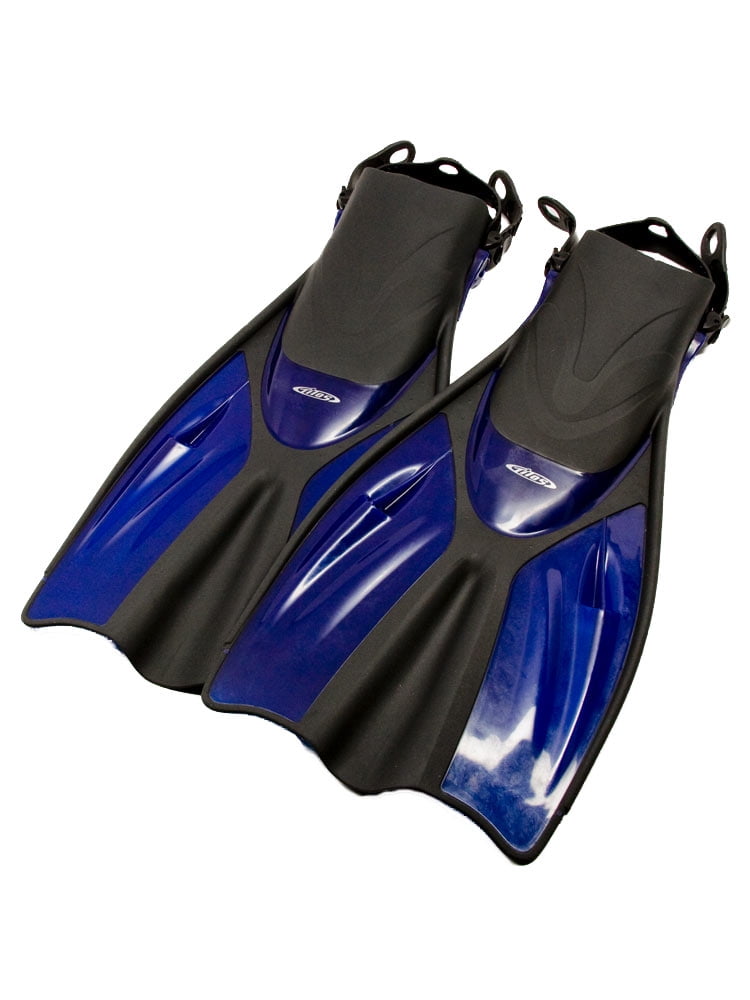 Adjustable Swim Flippers for Wide Feet Tilos Getaway Snorkeling Fins 