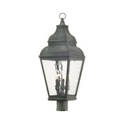 Livex Lighting Exeter 3 Light Outdoor Post Lantern