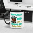 thumbnail image 4 of Rottweiler Dad Like a Regular Dad Only Cooler Happy Father's Day 11oz Accent Two-tone Mug Rottie Dog Lover Gifts Idea Coffee Tea Cup - 02007, 4 of 5