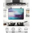 thumbnail image 5 of Stove Top Covers for Electric Stove 31x24 Inches, Turquoise Purple Heat Insulation Fireproof Glass Cooktop Protector, Geometric Oil Painting Modern Abstract Countertop Stovetop Cover for Kitchen, 5 of 8