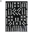 thumbnail image 3 of Nail Sticker Horror Pattern Strong Stickiness Non-Fading Self Adhesive Removable Decorative PVC Halloween Style DIY Nail Art Stickers Ornament Nail Supplies, 3 of 5