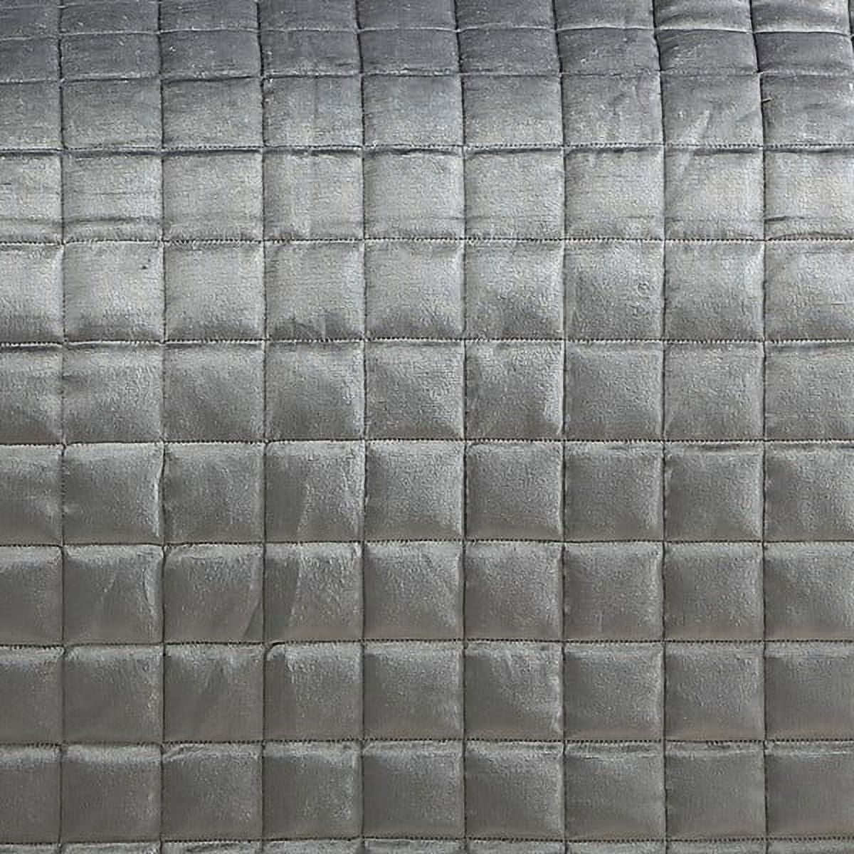 Riverbrook Home 3 Piece Quilt Set, King, Silver, Lyndon, Polyfill, Adult