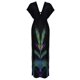 thumbnail image 4 of Gibobby Vestido Causal para Mujer de Verano Vestido de dama delgada con cuello en V y cuello en V suelto de playa de hielo suelto de talla grande bohemio a la (Azul,XL), 4 of 5