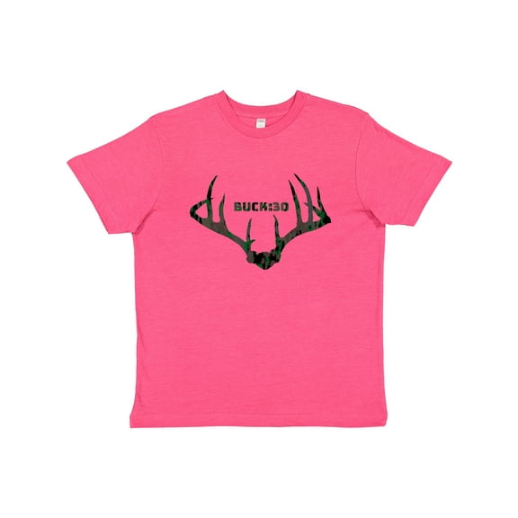 Inktastic Buck:30 in Camo Youth T-Shirt