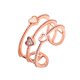 thumbnail image 1 of Anillo De Compromiso Hueco De 3 Capas Anillo Abierto Para Niña Anillos De Boda De Corazón Anillo De Mujer Cristales Anillos De Pareja Anillo De Diamante De Amor seitruly AP006750-01, 1 of 5
