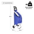 thumbnail image 2 of Carrito Plegable Multifuncional Queen Sense Ideal Para Mandado Supermercado Con Bolsa De Lona Color Azul, 2 of 6