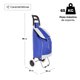 thumbnail image 2 of Carrito Plegable Multifuncional Queen Sense Ideal Para Mandado Supermercado Con Bolsa De Lona Color Azul, 2 of 6
