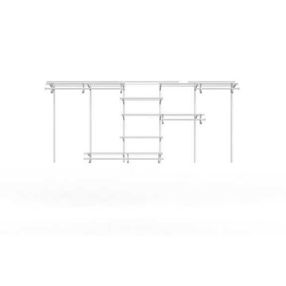 Closetmaid 881000 Shelftrack 7 To 10 Foot Wide Upper Closet Steel Wire Vinyl Coated