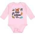 thumbnail image 3 of Inktastic Save All the Animals- Cute Boys or Girls Long Sleeve Baby Bodysuit, 3 of 5