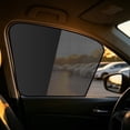 thumbnail image 5 of Magnetic Car Window Sunshade, 19x18in Semi-Transparent Mesh Side Sun Shade, Polyester Black Sun Shade for Car, Block UV Rays, Heat, 5 of 6