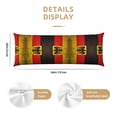 thumbnail image 2 of Body Pillow Cover Germany Flag Long Pillow Case Protector With Zipper Decorative Soft Large Pillow Cases Covers 20"X54", 2 of 6
